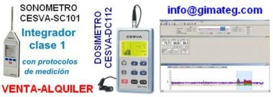 dosimetro acustico PRL venta alquiler gimateg