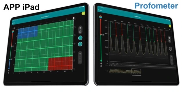 uso software Ipad APP Profometer PM8000 gimateg