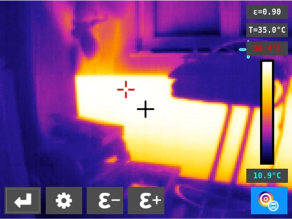 termografica en vibrometro maquinas con foto VSHOOTER gimateg