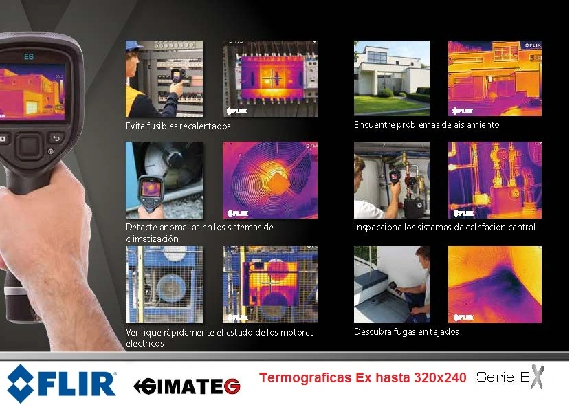 ejemplo termografias  Ex facil uso GimateG distribuidor Flir