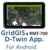 APP mapa GPS GridGIS para localizador MRT-700 merytronic gimateg