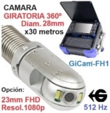 ir a camara giratoria GiCam-FH2 HD 28mm x60metros para tubos gimateg