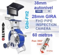 ir a Inspeccion tuberias GiCam-FH2 Camara gira 28mm 60metros gimateg