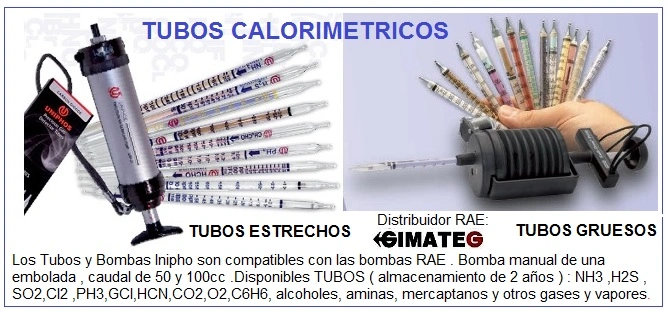 BOMBA MANUAL TUBOS colorimetricos para prevencion PRL