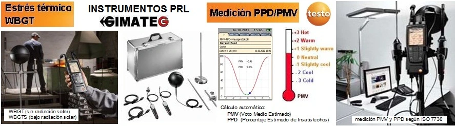 multifuncion testo 480 WBGT Disconfort gimateg