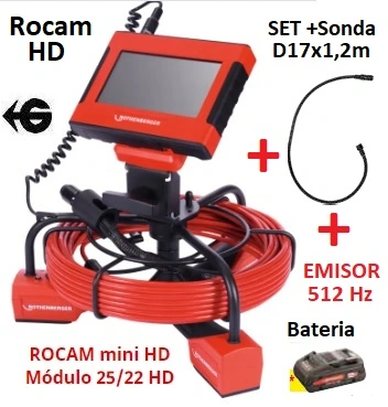 camara doble ROCAM-HD inspeccion tubos rothenberger gimateg