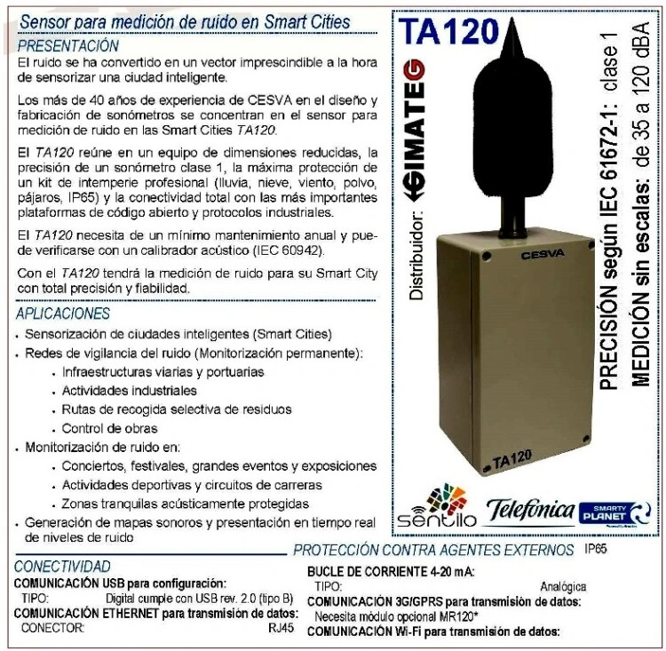 alquiler medidor ruido con alarma y visulalizacion online gimateg