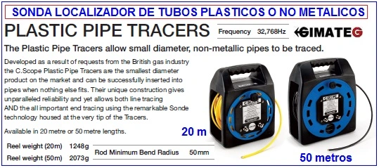 sonda trazadora localizacion tuberias plastico gimateg