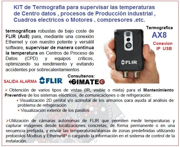 it termografia flir AX8 supervision procesos industriales gimateg