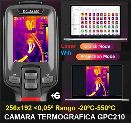 camara termica alarma PC210 guide gimateg