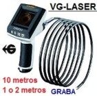 videoscopio 10 metros semirigido graba en SD LASER GimateG
