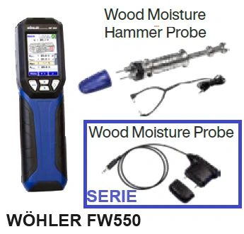 medidor humedad materiales Wöhler FW550 gimateg