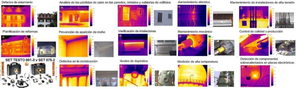 aplicaciones camara termografica testo 875i2 doble optica gimateg