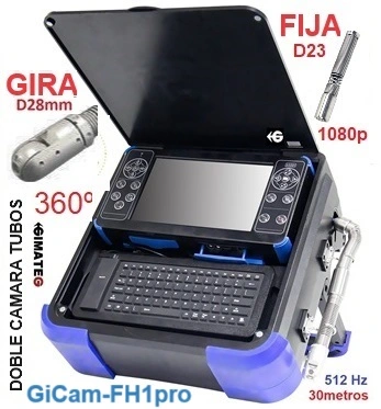 camara inspeccion conductos 30metros con vision giratoria venta alquiler gimateg