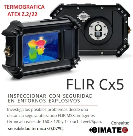 Camara termografica ATEX Flir Cx5 gimateg