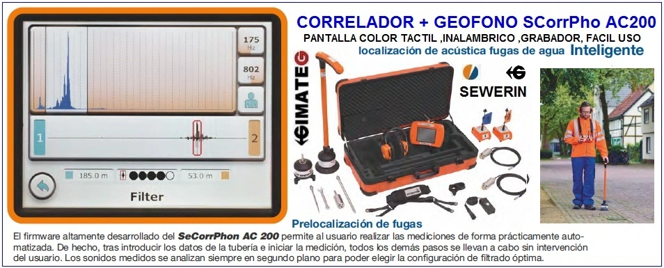correlador localizadores fugas agua GimateG