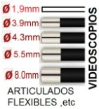 gama videoscopios desde 1,9 mm y articulados GimateG