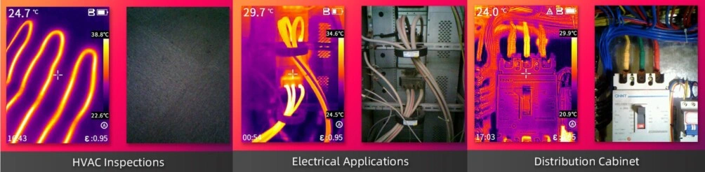 fotos termografica mezcla imagen real termica PC210 guide gimateg