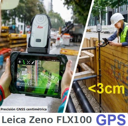 alquiler gps centimetrico leica zeno FLX100 GPS gimateg 