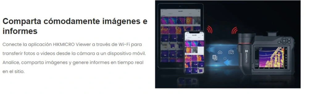 termografica HIKmicro SP120H conexiones informes gimateg