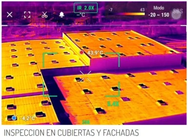 inspeccion termografica edificios y cubiertas con dron helitecnics gimateg