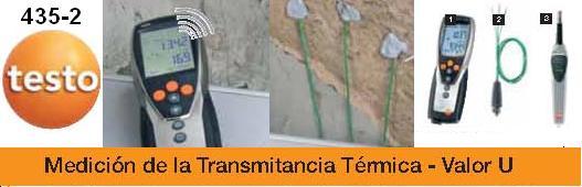 instrumento testo435 multifuncion y calculo transmitancia termica