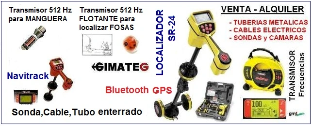 sistema localizacion cable tubo y sondas Ridgid gimateg