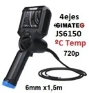 videoscopio articulado 4 ejes TFT IPS alarma temperatura JS360 GimateG