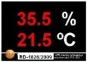 visualizador temperatura humedad aire ambiente RD1826-2009