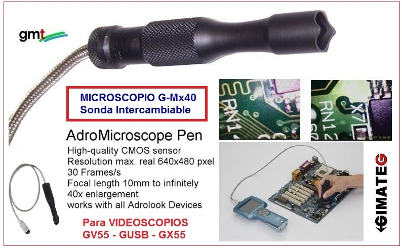 microscopio portatil  foto control calidad industria V55 GimateG