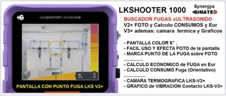 primer localizador fugas aire y gas comprimido con foto Leakshooter Gimateg