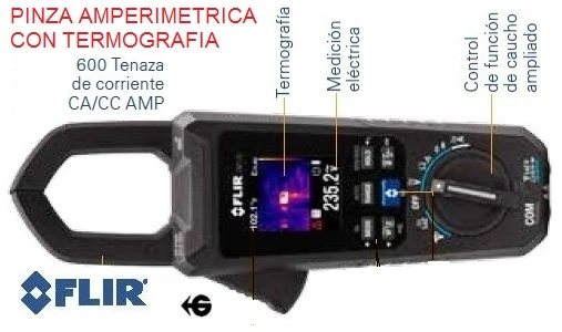 pinza electrica con camara termografica flir 