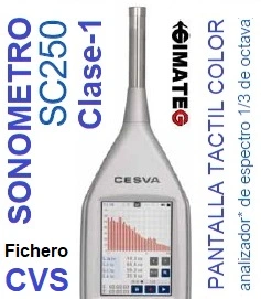 enlace sonometro cesva sc250 clase 1 venta alquiler gimateg