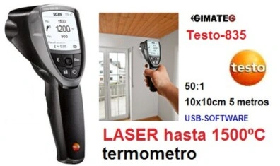 termometro laser hasta 1500 grados testo 835