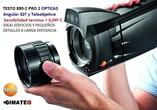 opticas para termografica testo 890