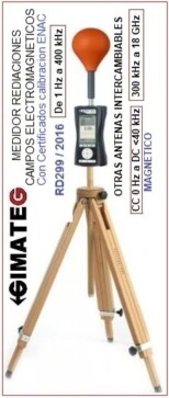 tripode madera para radiaciones CEM electromagneticas alquiler gimateg