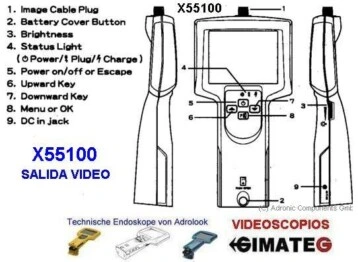 caracteristicas videoscopio adro x55 gimateg