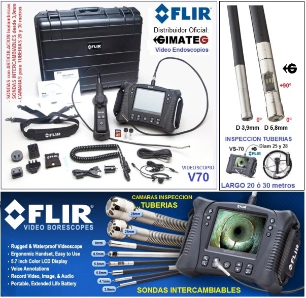 gama videoscopio modular flir vs70 y vs80 ,consulte a gimateg